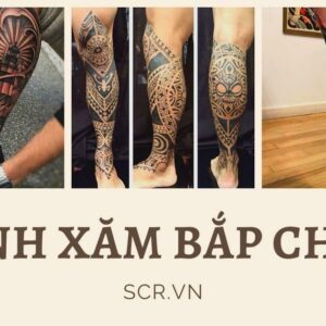 Hình Xăm Chó Sói Đẹp: Mẫu Tattoo Con Sói Hú Trăng