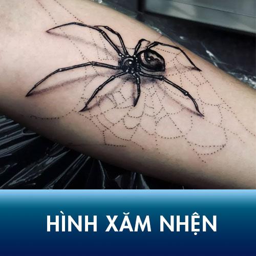 Hình xăm nhện “rợn gáy” không dành cho những người yếu tim