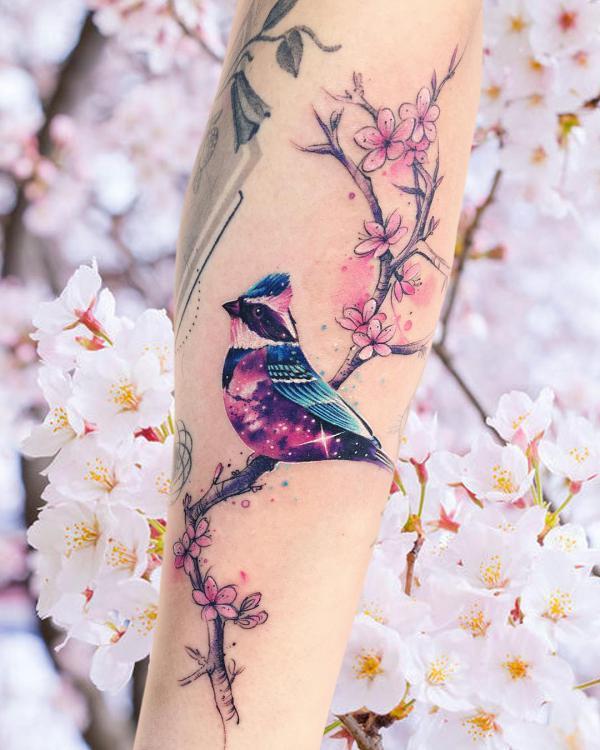 100 Cherry Blossom Tattoo Designs with Meaning