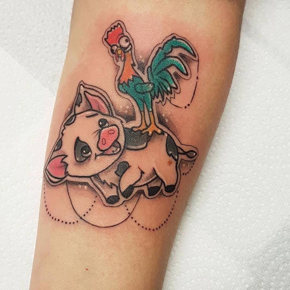 Mẫu Hình Xăm Con Lợn Đẹp Nhất ❤️ 1001 Tattoo Con Lợn Mini