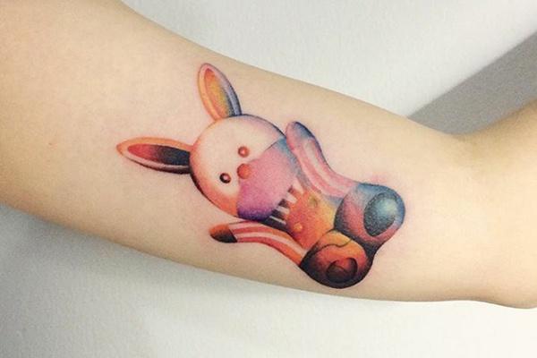 NewTattoo_Studio on Instagram: “by @newtattoo_akiwong #blackwork #tattoo  #tattoos #black” | Panda tattoo, Bunny tattoos, Cute animal tattoos