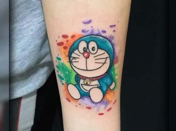 Hình xăm Doraemon đáng yêu