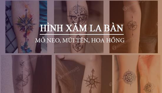 Hình xăm la bàn đẹp cho Nam, Nữ