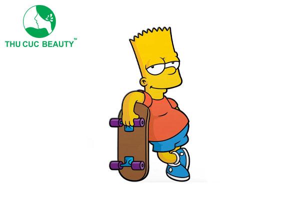 Hình xăm Bart Simpson, biểu tượng của 1 cậu trai hư - Rio Tattoo Studio