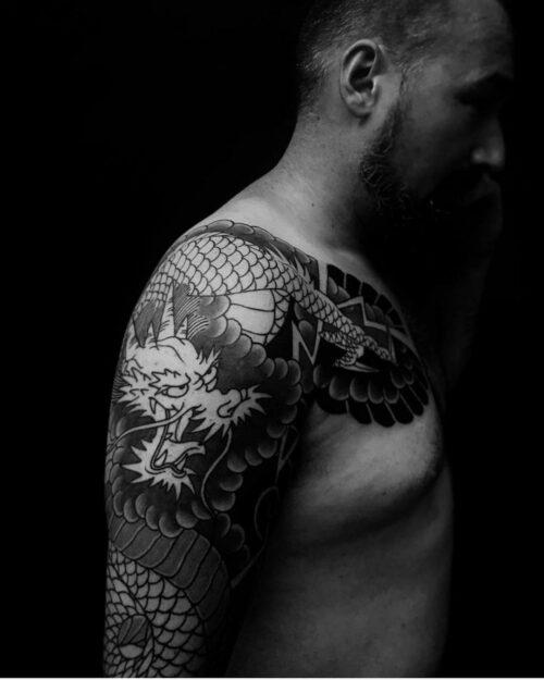 Japanese dragon tattoo