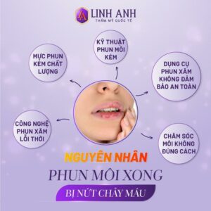 Phun môi xong bị nứt chảy máu: Nguyên nhân & cách xử lý hiệu quả