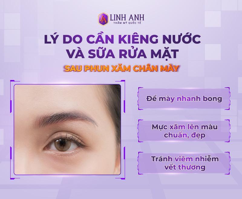 Phun xăm lông mày bao lâu thì được rửa mặt? Cách chăm sóc đúng