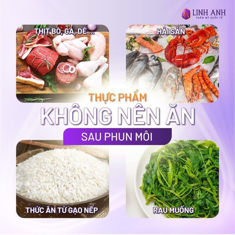 Xăm môi cần kiêng thịt gà trong bao lâu