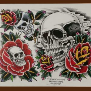 Tattoos and their meanings: Roses and Skulls - Iron Brush TattooIron Brush Tattoo