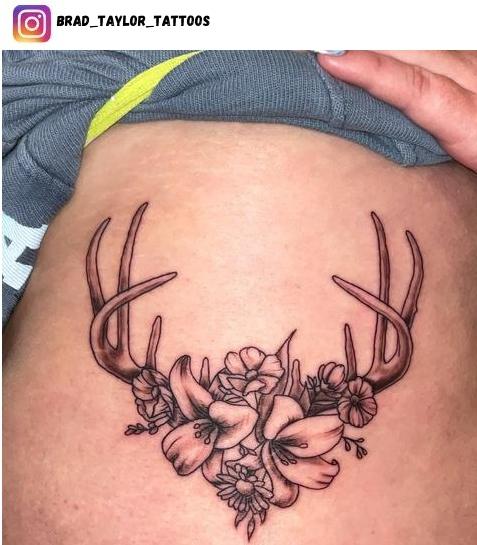 womens deer tattoo design