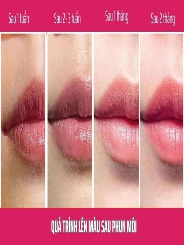 Quá trình lên màu sau phun môi: Những điều cần lưu ý