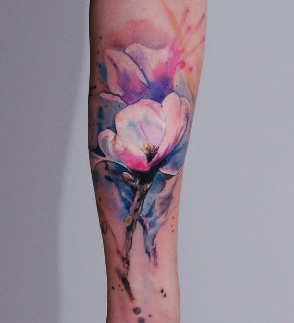 Watercolor Tattoos: Một tác phẩm nghệ thuật đẹp trên cánh tay