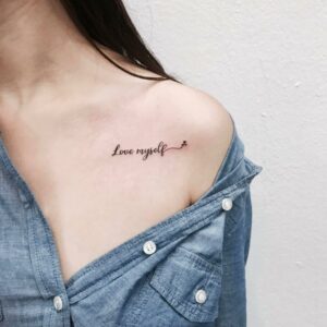 Hình Xăm Love Yourself Đẹp ❤1001 Tattoo Love Myself Mini