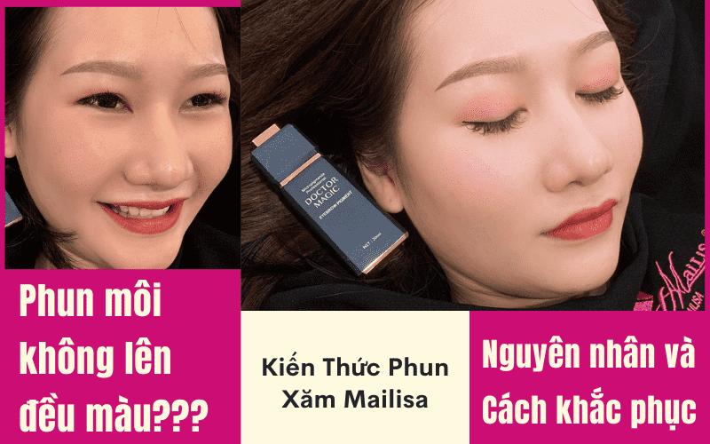 xăm phun môi không lên màu