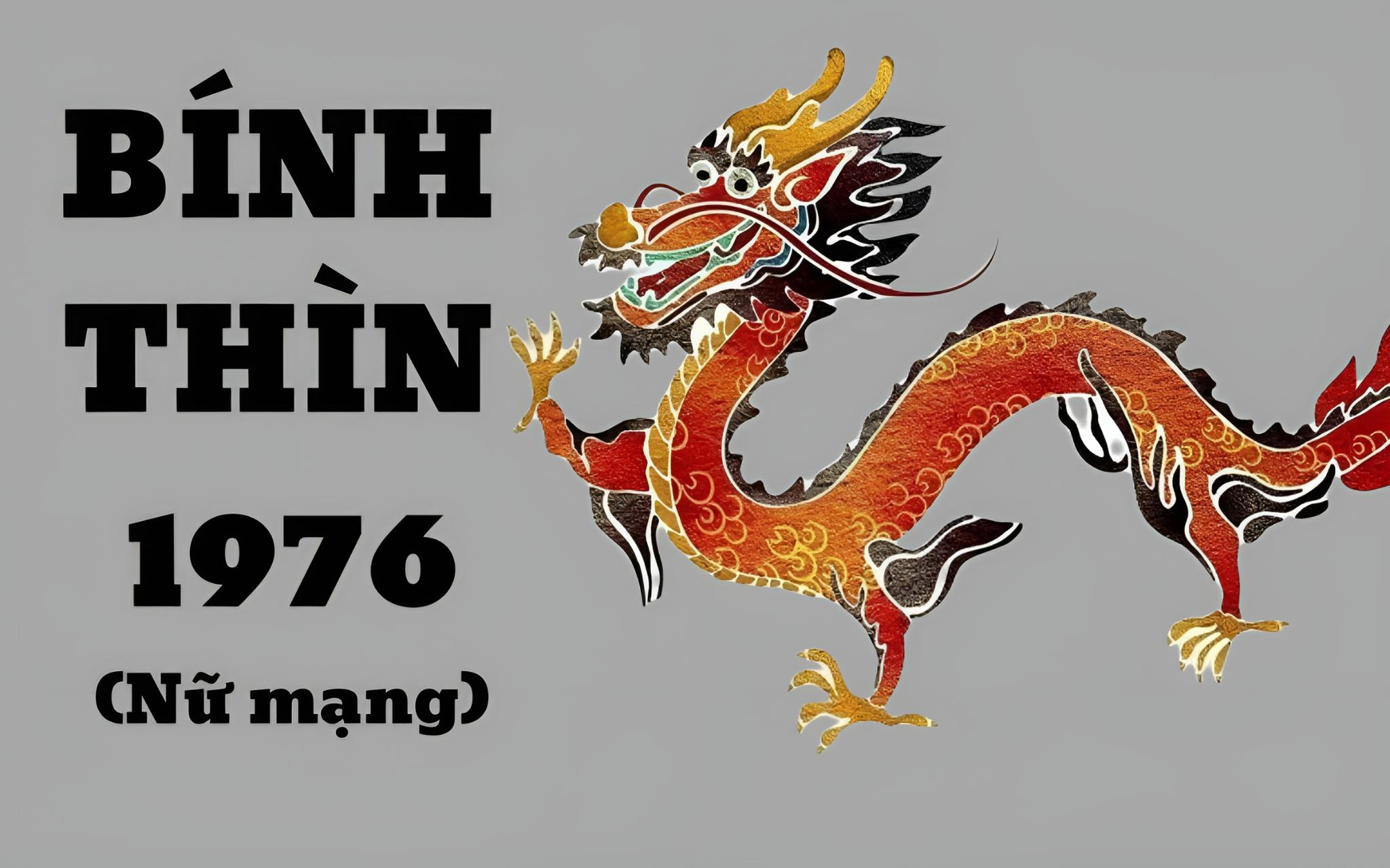 Tử vi tuổi Bính Thìn 1976 nữ mạng năm 2024