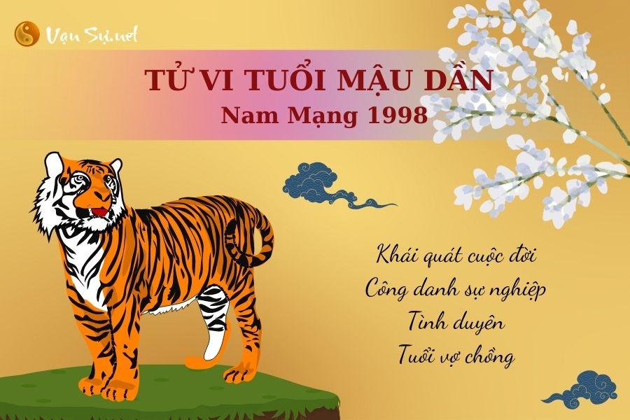 Tử Vi Tuổi Mậu Dần 1998 - Nam mạng | Chi tiết tử vi trọn đời