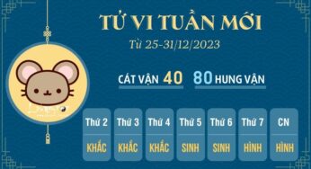 Tử vi tuần mới: Lời nhắc nhở cho 12 con giáp từ 25-31/12/2023