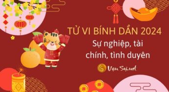 Tử Vi Tuổi Bính Dần 1986 Năm 2024 – Bính Dần Nữ Mạng