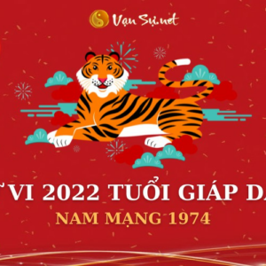 Tử Vi Tuổi Giáp Dần Năm 2022 - Nam Mạng 1974 Chi Tiết