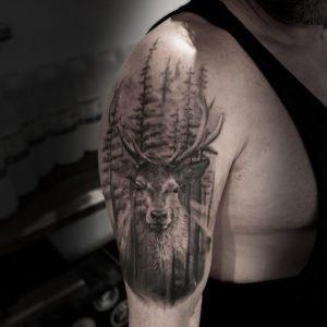 deer tattoo