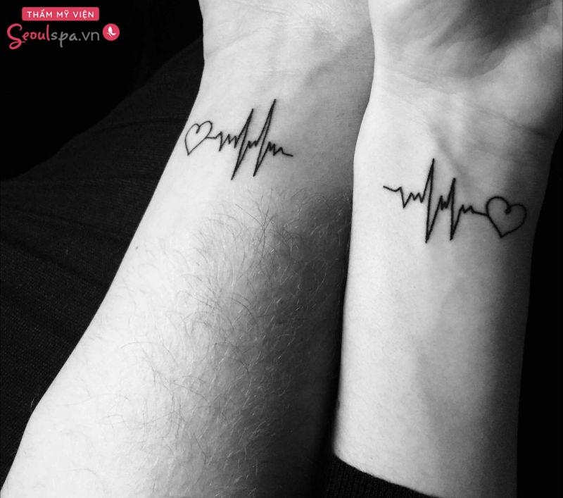 Hình tattoo la bàn dành cho các cặp đôi thích “xê dịch”