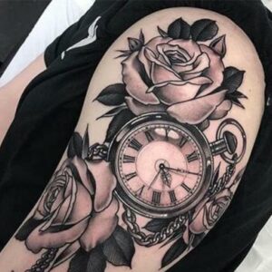 99+ Hình xăm đồng hồ hoa hồng: Tuyệt đẹp, độc đáo và ý nghĩa