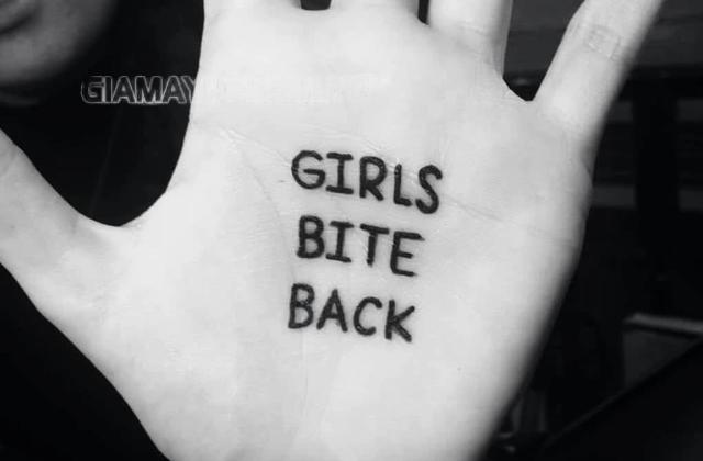 Xăm chữ “Girl bite back” với ý nghĩa mạnh mẽ cho các cô nàng