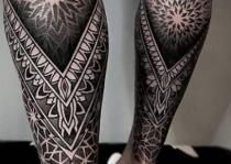 chân xăm hình Lower Leg Tattoo